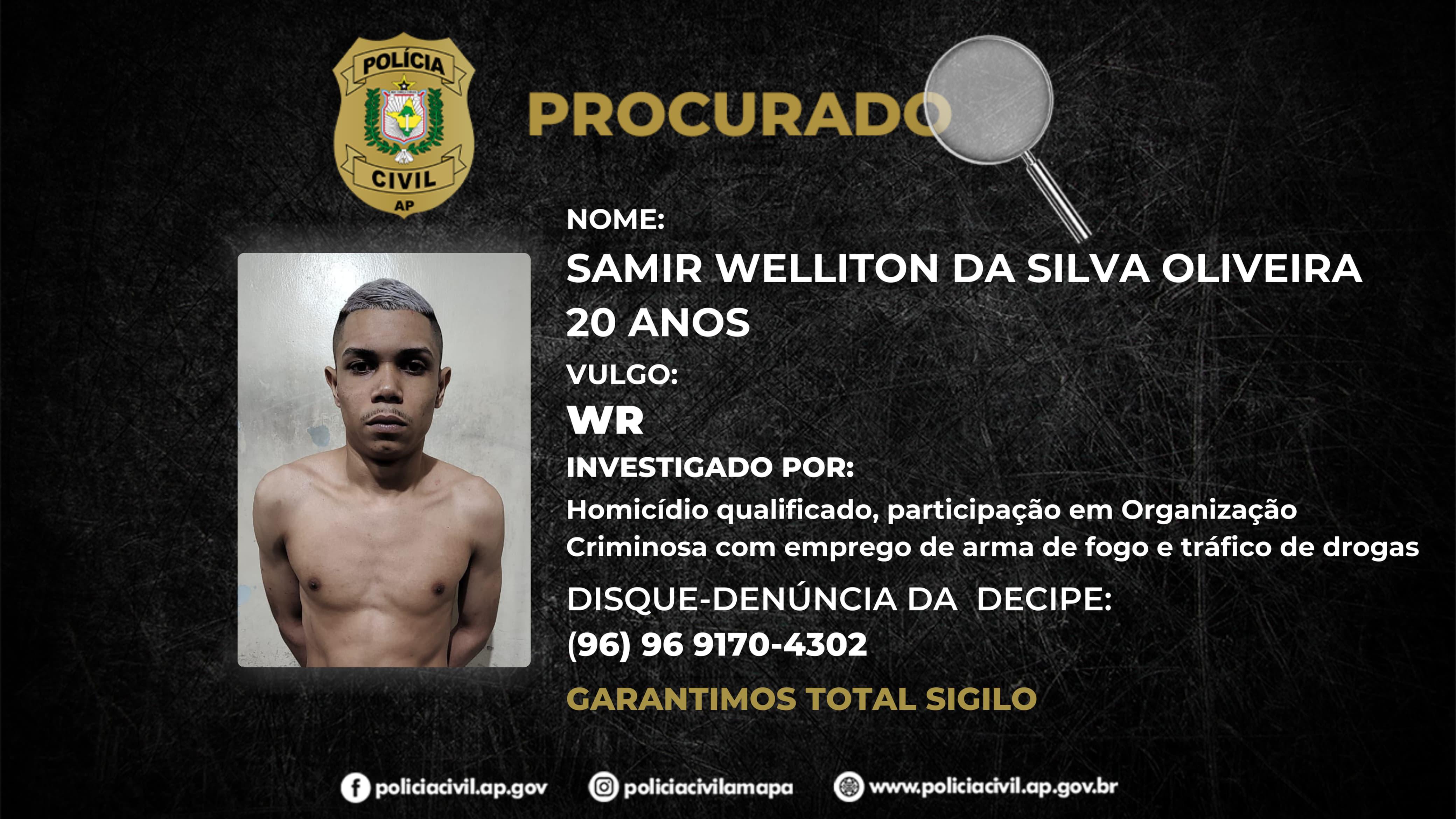 POLÍCIA CIVIL PEDE A COLABORAÇÃO DA POPULAÇÃO PARA LOCALIZAR DOIS INTEGRANTES DE GRUPO CRIMINOSO INVESTIGADOS POR HOMICÍDIO